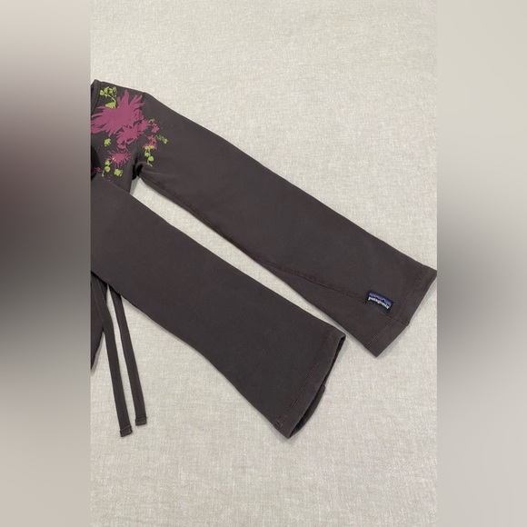 Patagonia Brown Wrap Tie V-neck Casual Long Sleeves Cardigan Top Size M - Picture 4 of 10